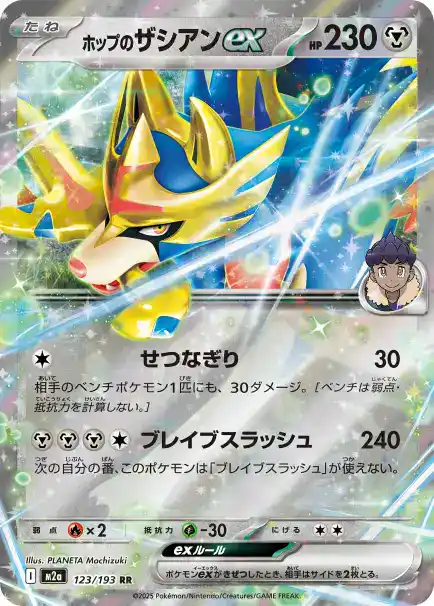ホップのザシアンex 123/193