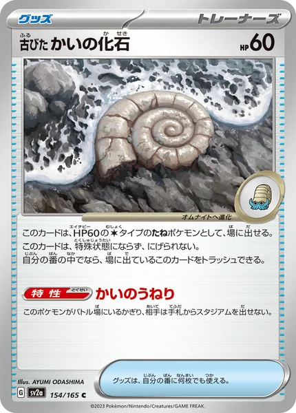 古びたかいの化石 C 154/165